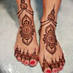 Снимка на Mehendi на стъпалото (рисунки с къна) от 09/08/2018 No 075 - Mehendi foot -