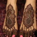 Снимка на Mehendi на стъпалото (рисунки с къна) от 09/08/2018 No 076 - Mehendi foot -