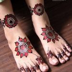 Снимка на Mehendi на стъпалото (рисунки с къна) от 09/08/2018 No 097 - Mehendi foot -