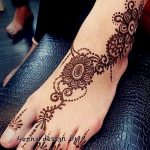 Снимка на Mehendi на стъпалото (рисунки с къна) от 09/08/2018 No 099 - Mehendi крак -
