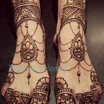 Снимка на Mehendi на стъпалото (рисунки с къна) от 09/08/2018 No 119 - Mehendi крак -