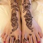 Снимка на Mehendi на стъпалото (рисунки с къна) от 09/08/2018 No 321 - Mehendi крак -