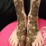 Снимка на Mehendi на стъпалото (рисунки с къна) от 09/08/2018 No 316 - Mehendi крак -