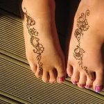 Снимка на Мехенди на стъпалото (рисунки с къна) от 09.08.2018 г. No 310 - Мехенди стъпало -