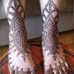 Снимка на Mehendi на стъпалото (рисунки с къна) от 09/08/2018 No 307 - Mehendi foot -