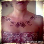 снимка на Mehendi (рисунки с къна) на гърдите от 13.02.2018 г. No 063 - 1 -