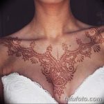 снимка на Mehendi (рисунки с къна) на гърдите от 13.02.2018 г. No 005 - 1 -
