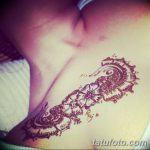 снимка на Mehendi (рисунки с къна) на гърдите от 13.02.2018 г. No 006 - 1 -