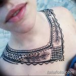 снимка на Mehendi (рисунки с къна) на гърдите от 13.02.2018 г. No 007 - 1 -