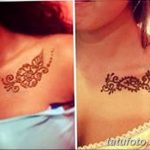 снимка на Mehendi (рисунки с къна) на гърдите от 13.02.2018 г. No 014 - 1 -