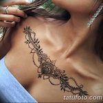 снимка на Mehendi (рисунки с къна) на гърдите от 13.02.2018 г. No 015 - 1 -