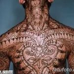 снимка на Mehendi (рисунки с къна) на гърдите от 13.02.2018 г. No 017 - 1 -