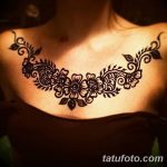 снимка на Mehendi (рисунки с къна) на гърдите от 13.02.2018 г. No 029 - 1 -