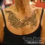 снимка на Mehendi (рисунки с къна) на гърдите от 13.02.2018 №030 - 1 -