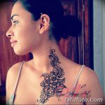 снимка на Mehendi (рисунки с къна) на гърдите от 13.02.2018 г. No 042 - 1 -