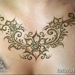 снимка на Mehendi (рисунки с къна) на гърдите от 13.02.2018 г. No 046 - 1 -
