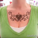 снимка на Mehendi (рисунки с къна) на гърдите от 13.02.2018 г. No 047 - 1 -