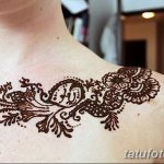 снимка на Mehendi (рисунки с къна) на гърдите от 13.02.2018 г. No 048 - 1 -