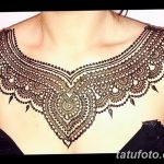 снимка на Mehendi (рисунки с къна) на гърдите от 13.02.2018 г. No 049 - 1 -