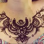 снимка на Mehendi (рисунки с къна) на гърдите от 13.02.2018 г. No 052 - 1 -