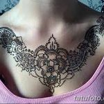 снимка на Mehendi (рисунки с къна) на гърдите от 13.02.2018 г. No 053 - 1 -