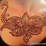 снимка на Mehendi (рисунки с къна) на гърдите от 13.02.2018 г. No 056 - 1 -