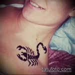 Fotó skorpió henna (Tattoo Scorpion henn) (érték) - példa rajz - 005
