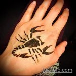 Fotó skorpió henna (Tattoo Scorpion henn) (érték) - példa rajz - 006