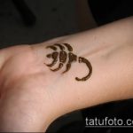 Fotó skorpió henna (Tattoo Scorpion henn) (érték) - példa rajz - 010