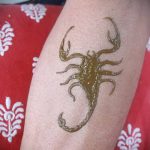 Fotó skorpió henna (Tattoo Scorpion henn) (érték) - példa rajz - 012