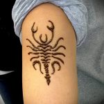 Fotó skorpió henna (Tattoo Scorpion henn) (érték) - példa rajz - 021