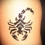 Fotó skorpió henna (Tattoo Scorpion henn) (érték) - példa rajz - 022