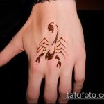 Fotó skorpió henna (Tattoo Scorpion henn) (érték) - példa rajz - 024
