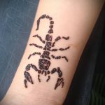 Fotó skorpió henna (Tattoo Scorpion henn) (érték) - példa rajz - 025