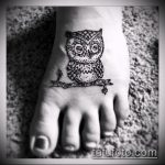 Снимка рисунка на бухал с къна мехенди - 04062017 - пример - 024 сова къна