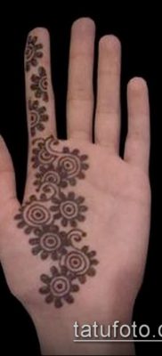 Foto af henna tatovering (henna tatovering) (værdi) - eksempeltegning - 003