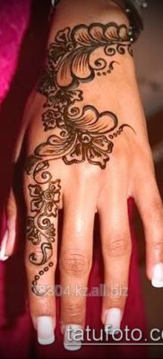 Foto af henna tatovering (henna tatovering) (værdi) - eksempeltegning - 008