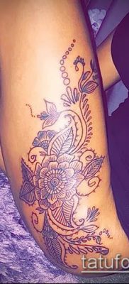 Foto af en henna -tatovering (henna -tatovering) (værdi) - eksempeltegning - 009