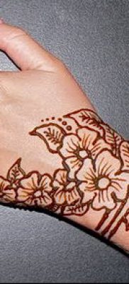 Foto af henna tatovering (henna tatovering) (værdi) - eksempeltegning - 018