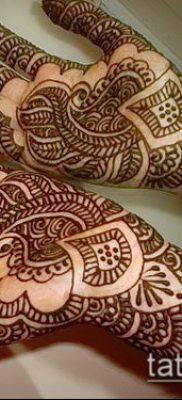 Foto af en henna -tatovering (henna -tatovering) (værdi) - eksempeltegning - 026