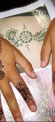 Foto af henna tatovering (henna tatovering) (værdi) - eksempeltegning - 031