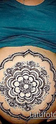 Foto af en tatovering af henna (tatovering af henna) (værdi) - eksempeltegning - 035