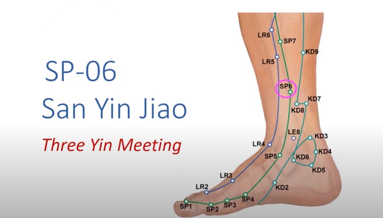 Uvoľnite menštruačné kŕče akupresúrou