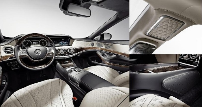 Mercedes-Maybach S 600 navrhnutý s jemnými materiálmi a ovládacími prvkami Čalúnenie Mercedes-Maybach-S-600-noble-ambience-nappa-koža
