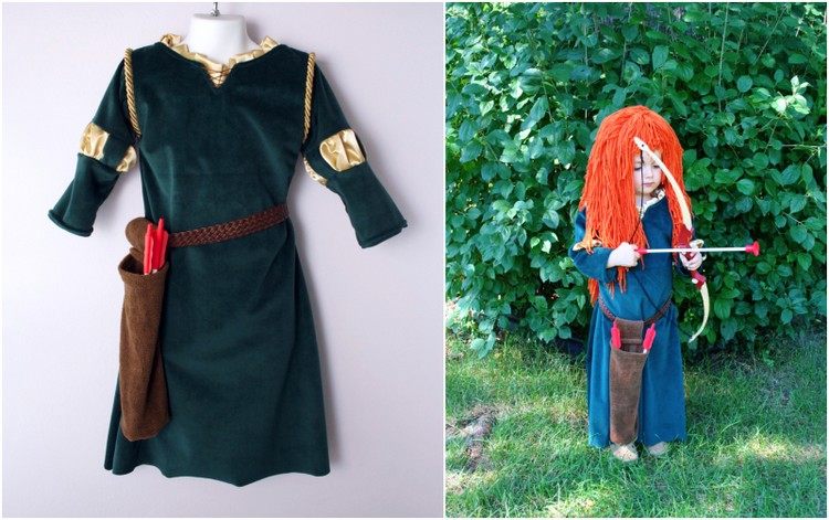 kostým merida, obleč sa ako dieťa
