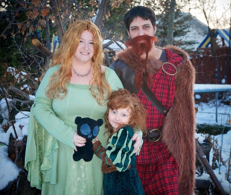 merida legenda o vysočine rodinný kostým halloween