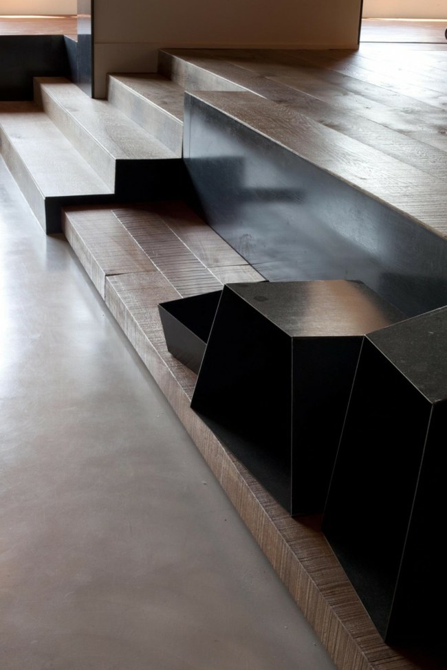 nápady moderného dizajnu betónové podlahy