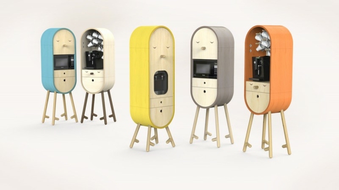 kuchyňa mini farebná tanya repina modrá oranžová sivá