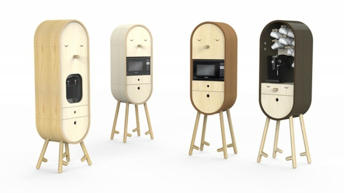 kuchynský dizajn mini prírodná farba béžovo hnedá