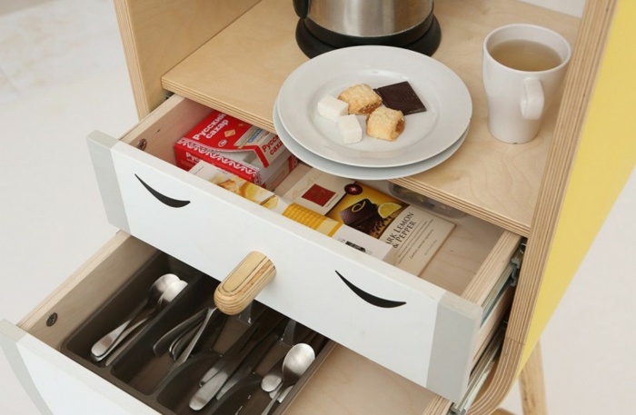 kuchynská zásuvka príborová skrinka mini obed dezert